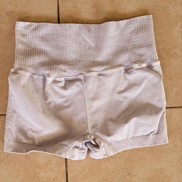 Free People Good Karma Running Shorts in Ice Gray - Picture 4 of 6